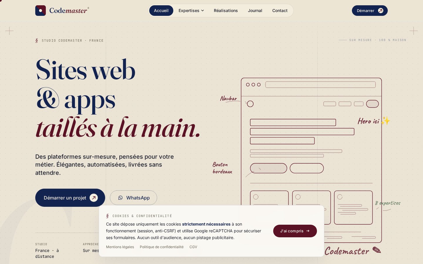 Agence Codemaster — Refonte 2026