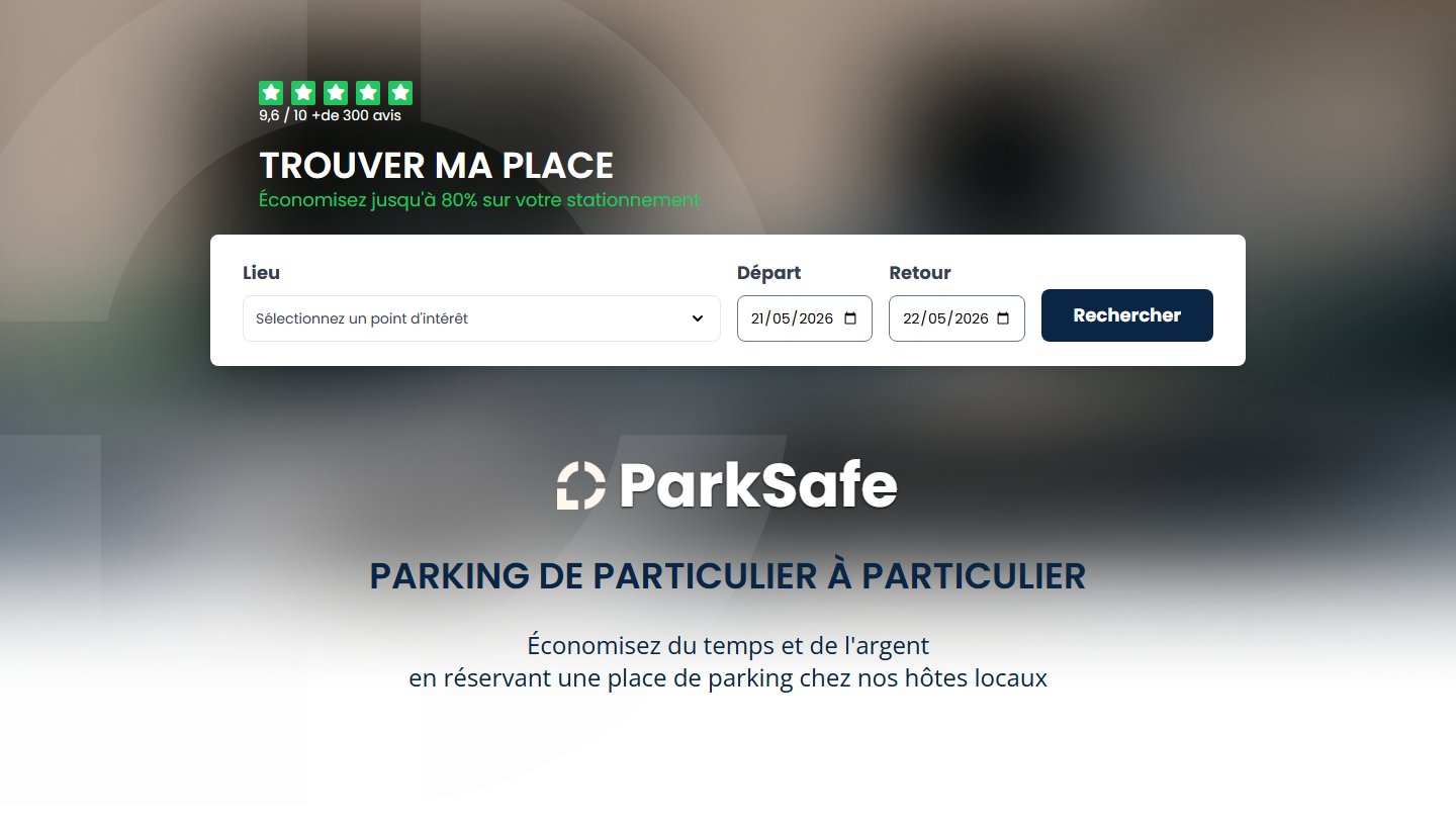 Hero — recherche par point d'intérêt (aéroport, gare, port) et promesse jusqu'à 80 % d'économie