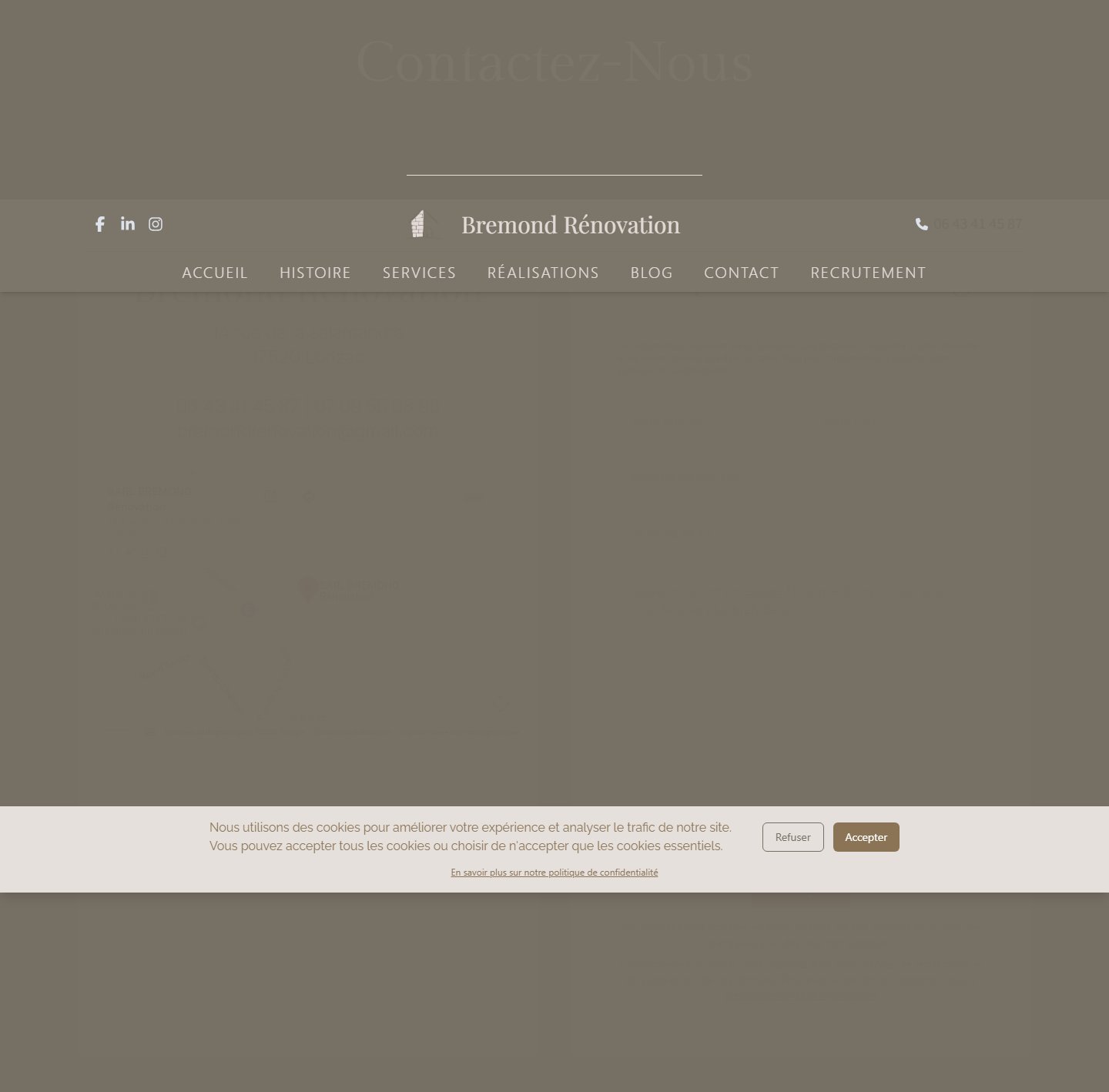 Contact — formulaire de demande de devis avec garantie de réponse sous 48 heures
