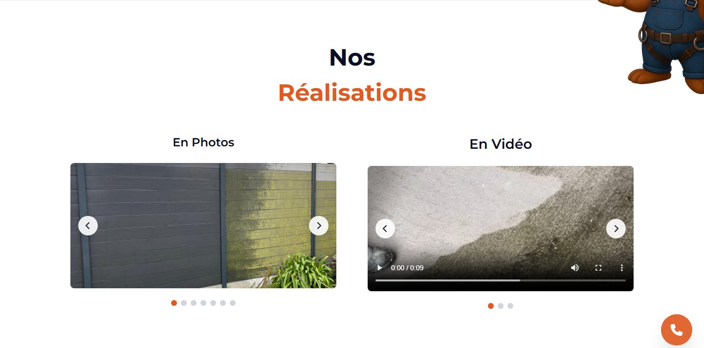 Galerie photos et vidéos de chantiers réalisés