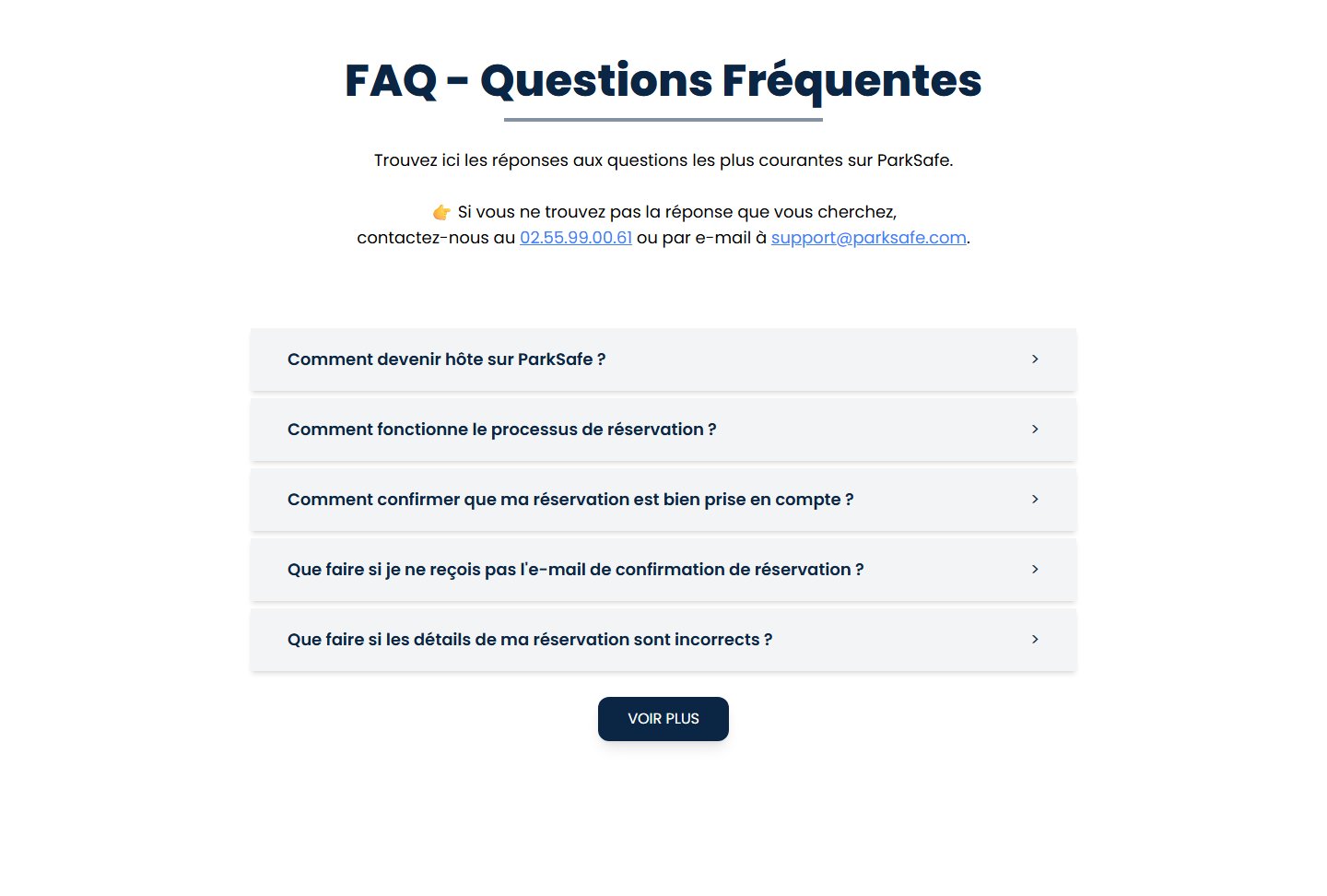 FAQ dynamique éditable depuis le back-office — réduit la charge support