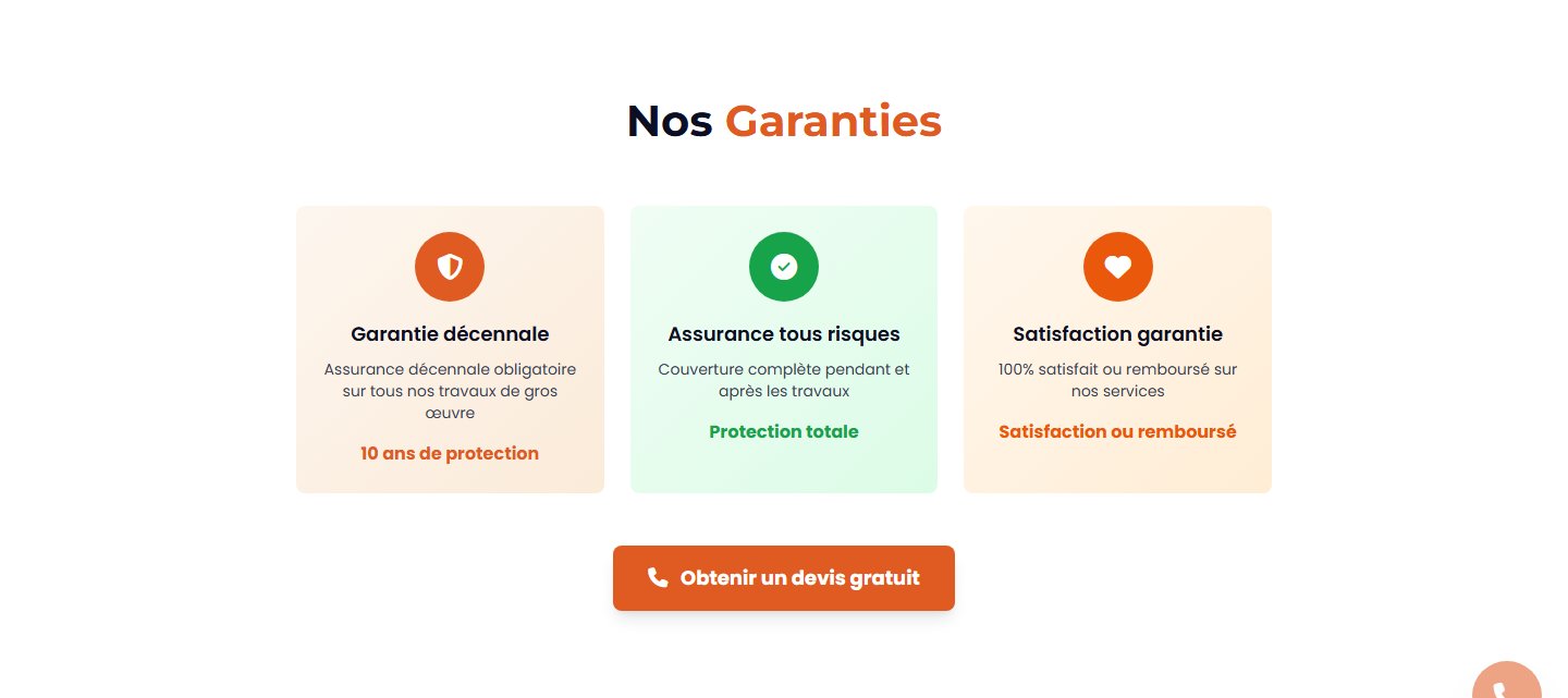 Garanties et assurances : décennale, tous risques, satisfaction
