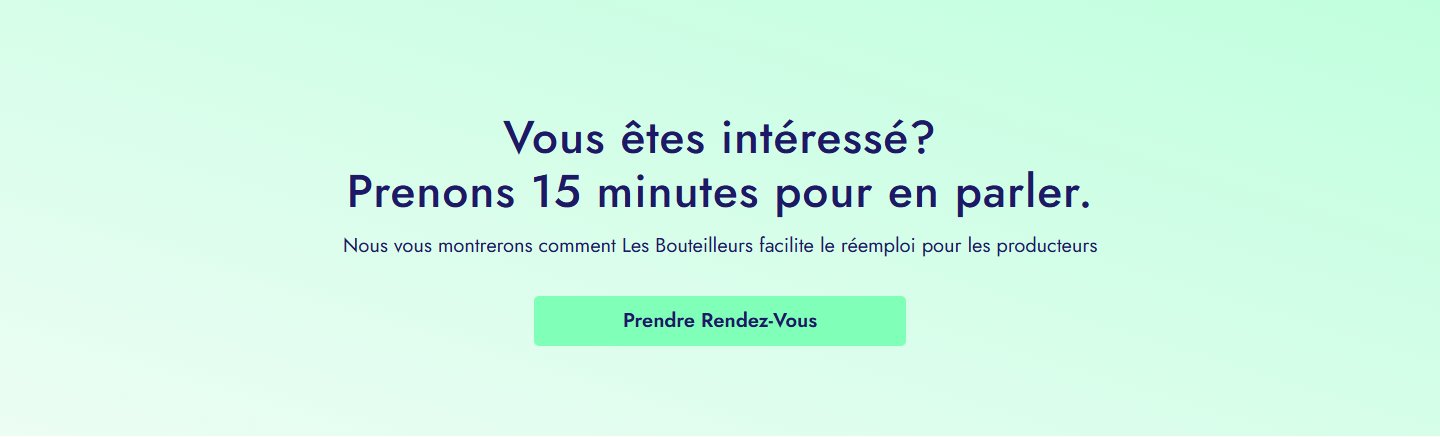Bandeau rendez-vous Calendly — démo de 15 minutes intégrée au site
