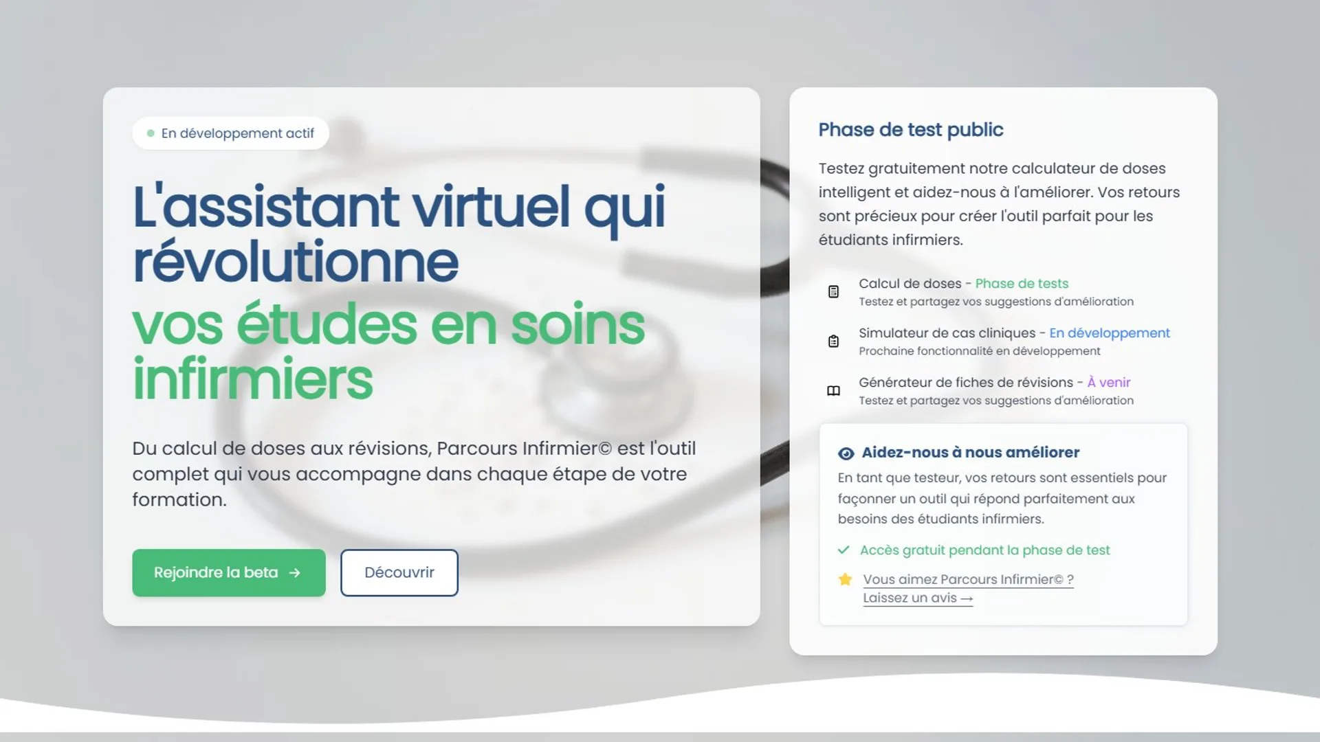 Hero — l'assistant virtuel qui révolutionne les études en soins infirmiers, beta publique active